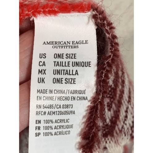 American Eagle  Outfitters Womens Native Poncho Fringe Multicolor One Size