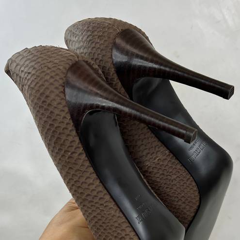 Colin Stuart Pointed Toe Snake Leather Heels