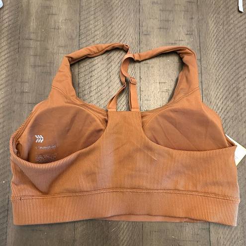 All In Motion Womens  brown Sportsbra M NWT