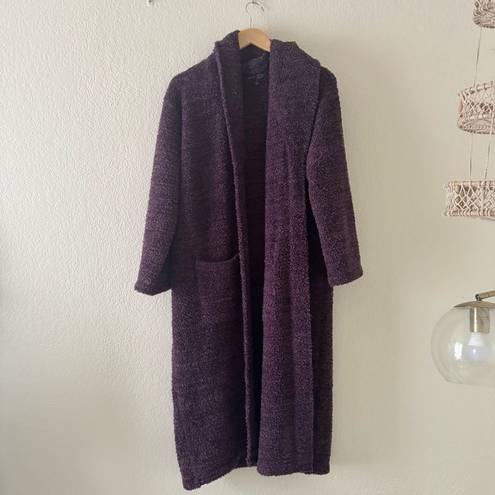 Barefoot Dreams  Purple Cozychic Long Robe Size 1 Missing Belt