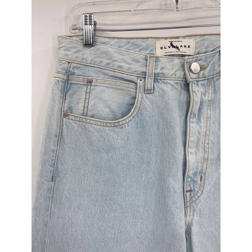 Twisted SLVRLAKE Grace  Seam Hard Luck Light Blue Wash Straight Leg Jeans Sz 29