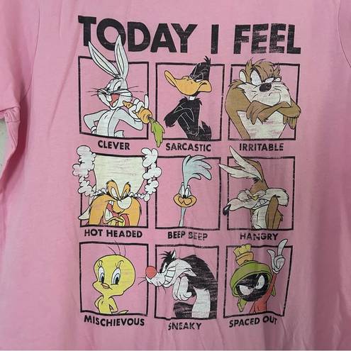 Krass&co 🦋 Port &  Pink Looney Tunes Funny Emotions Short Sleeve T-Shirt XL