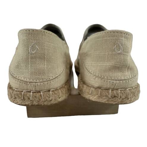 Olukai  Kaula Pa’a Kapa Slip-on Linen Espadrille Loafers NWOT Women’s Size 10