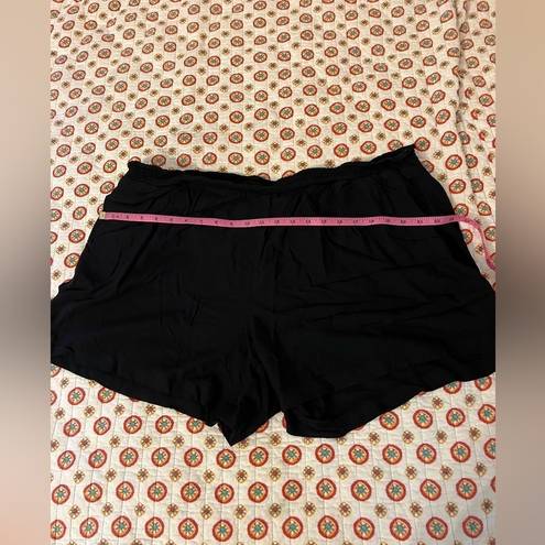 Lounge EVRI Flowy  Black Shorts Size 1X