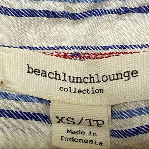 Beach Lunch Lounge Spencer Striped Camp Shirt Size XS