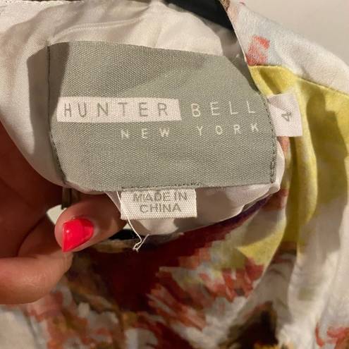 Hunter Bell ANTHROPOLOGIE  New York Sleeveless A Line Dress Floral Size 4