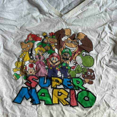 Nintendo Super Mario v neck tshirt