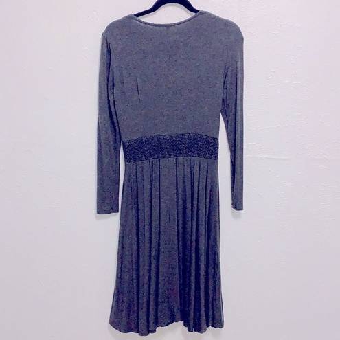 Bordeaux  size small grey long sleeve dress