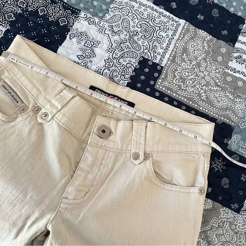 DKNY  Crop Cream Stretch Jeans Size 5