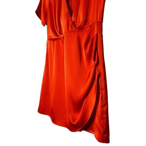 RD Style  Poppy Satin Faux Wrap Dress Size Medium