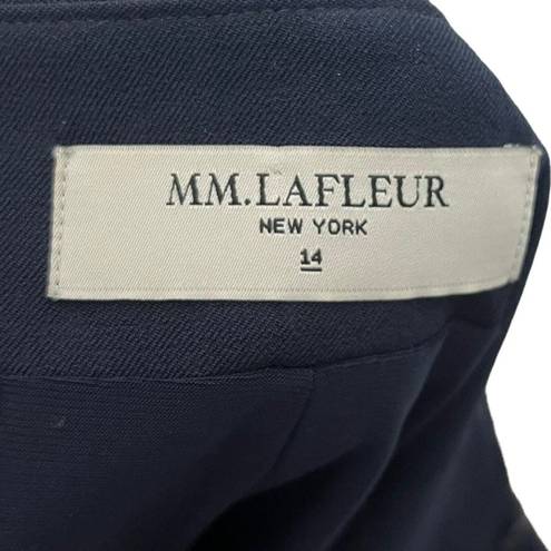 MM.LaFleur  The Noho Skirt Plus Galaxy Blue Fitted Pencil Slit Women’s Size 14