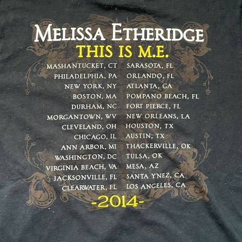 Melissa  Etheridge 2014 “This is Me” Concert Tour T-Shirt Black Mens Size XXL