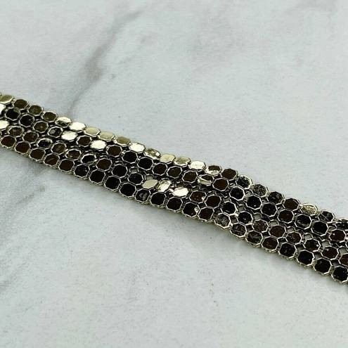 Whiting & Davis  Gold Tone Vintage Metal Mesh Belt Size Small S