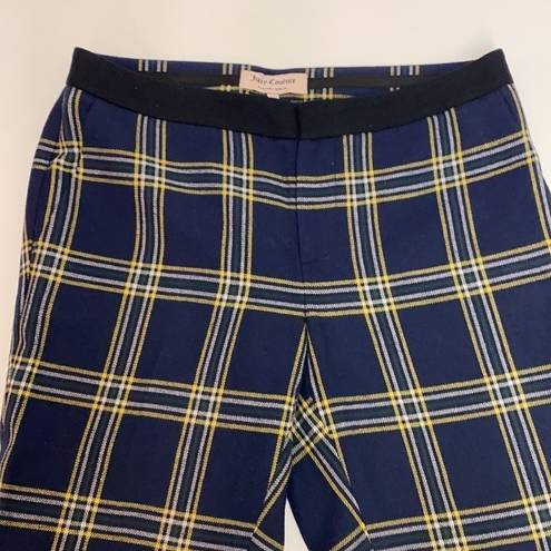 Juicy Couture  Eton' Plaid Crop Pants size 4