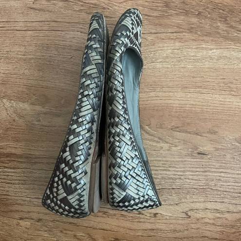 Rebecca Minkoff  silver metallic flats sz 7