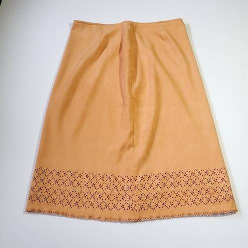 Cynthia Steffe Orange Flower Skirt Soft  Cutout Farm Countrycore Cottagecore