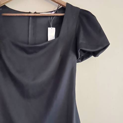 Francesca's NWT  Black Puff Sleeve Mini Dress