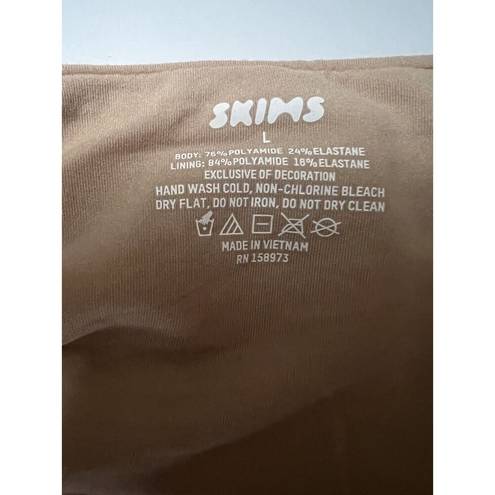 SKIMS  Fits Everybody Bandeau Clay/beige Size L Large NEW