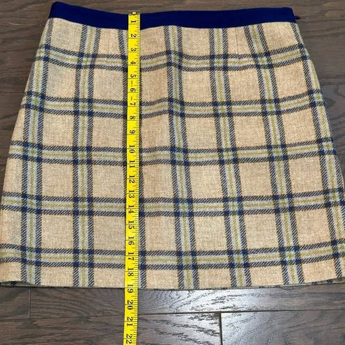 The Moon Boden Blue and Gray British Tweed by Skirt Size 10 R