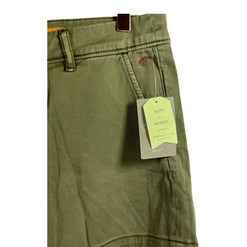 Anthropologie NWT  Pilcro Hyphen Chino Shorts Moss 25