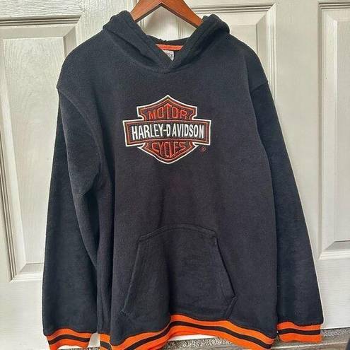 Harley Davidson  black and orange hoodie