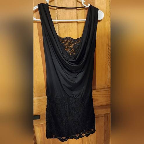 Frederick's of Hollywood NWOT Women's  Black Lace Sleeveless Dress Size XSmall XS