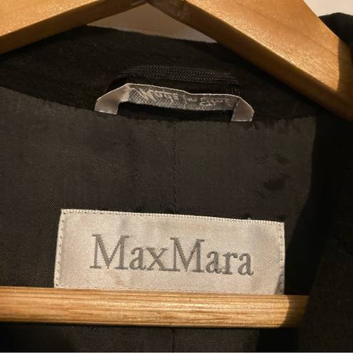 Max Mara  Utility Cargo Pocket Wool Peacoat