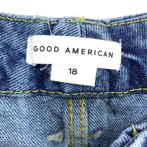 Good American  Women's Size 18 Good Boy High Waist Boyfriend Denim Jeans Blue