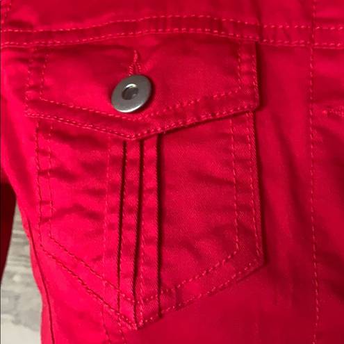 Dress Barn  jacket button down red