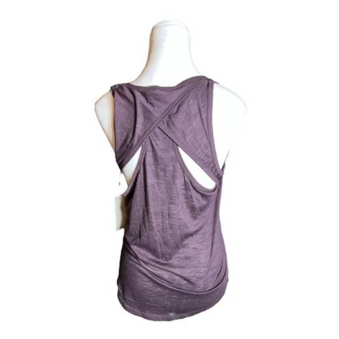 Balance Collection  Purple‎ Tank Top NWT Size Medium Cut Out Back