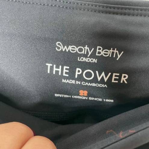 Sweaty Betty  Black 7/8 Power‎ Mesh Leggings