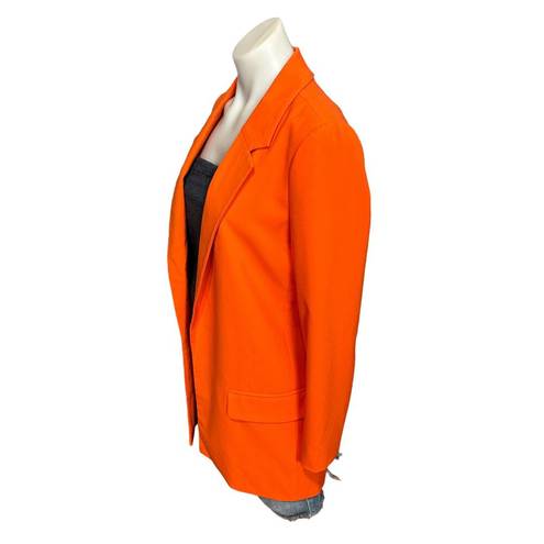 ALLSAINTS  Aleida Tri Oversized Boxy Blazer Vivid Orange Size 4 80s Designer NEW