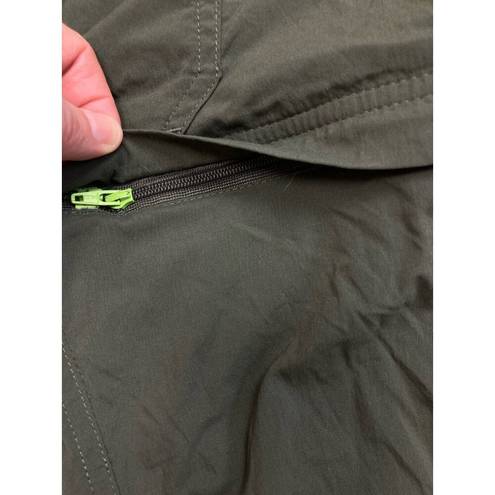 *REI Relaxed Fit Convertible Outdoor Womens Pant Size 14 Dark Green Hiking Trail