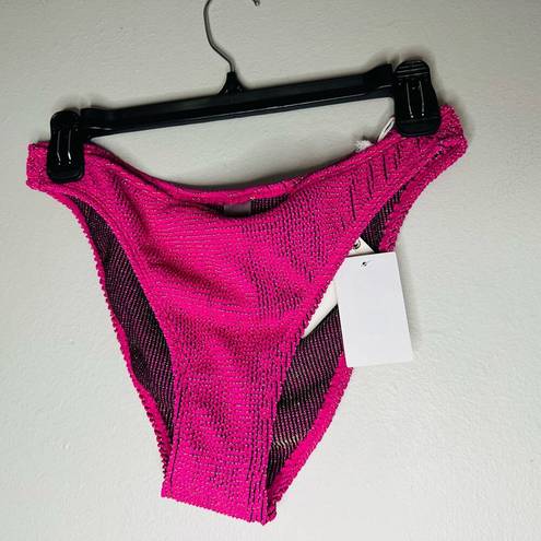 Good American NWT  Women’s Fuschia Pink Swimsuit Bikini Set Size 3/4 US Large