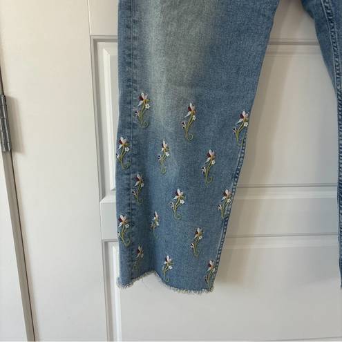 Pilcro and the Letterpress Anthropologie  Embroidered Flower Jean