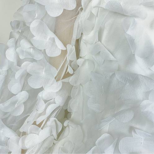 Elliatt  Sally 3D Flower Mini Dress Ivory - Perfect for Bridal and Wedding