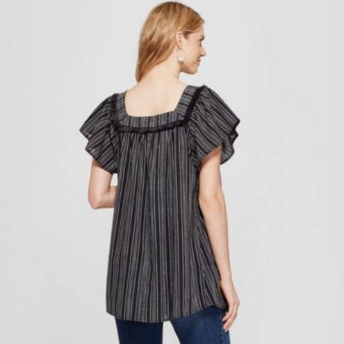 Isabel Maternity stripe blouse NWOT