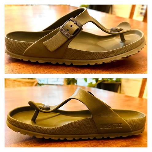 Birkenstock Fair/good used  Olive EVA Gizah Sandals Euro 39 US Women 8