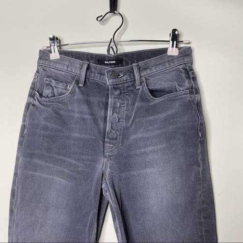 GRLFRND  The Helena washed Grey High-Rise Straight-Leg Jeans size 26