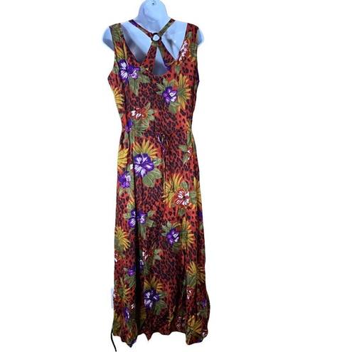 Scarlett Vintage  sleeveless button front maxi dress