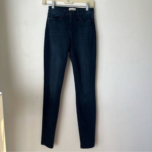 L'AGENCE Marguerite High Rise Skinny Dark Wash Jeans in Everett 24"