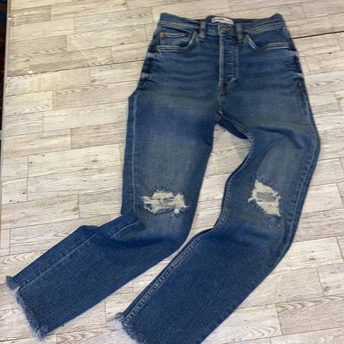 RE/DONE  Originals High Rise Ankle Crop Jeans Size 25