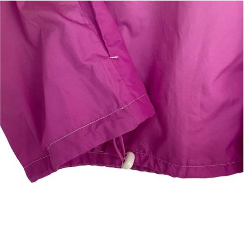 FILA  Sport Windbreaker Jacket Ombre Neon Hooded Zipper Lightweight Rain XSmall