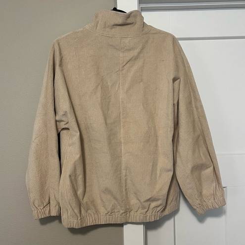 Lucy Avenue Corduroy Khaki Jacket Size M