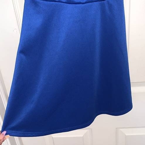 L8ter  blue flared dress 