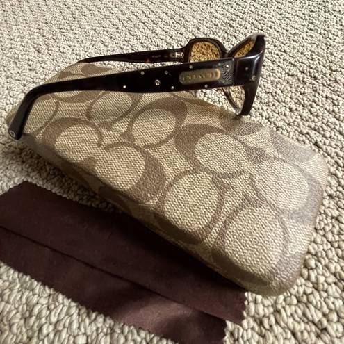 Coach Chelsea Sunglasses in Tortoise Brown with Case