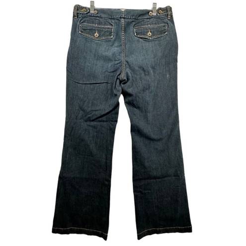 Banana Republic  Womens Jeans Sz 14 Wide-Leg Mid-Rise Vintage Retro Y2K Casual
