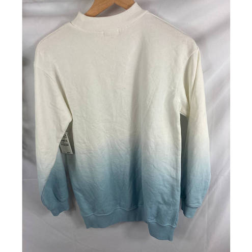 BP NWT  Dip Dye Mock Neck Ombre Sweatshirt XS