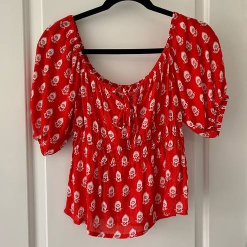 Sim & Sam NWT  Red Blouse Extra Small