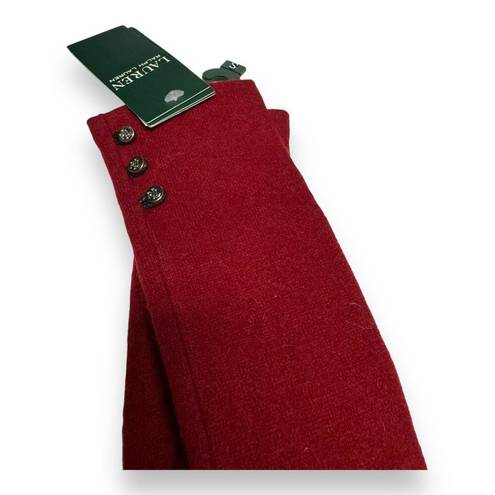 Ralph Lauren Lauren  Womens Gloves Size Small Burgundy Red Touch Work With Phone